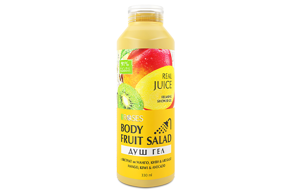 FRUIT SALAD – Prírodný sprchový gél Mango, Kiwi & Avokádo 330 ml - NATURE OF AGIVA