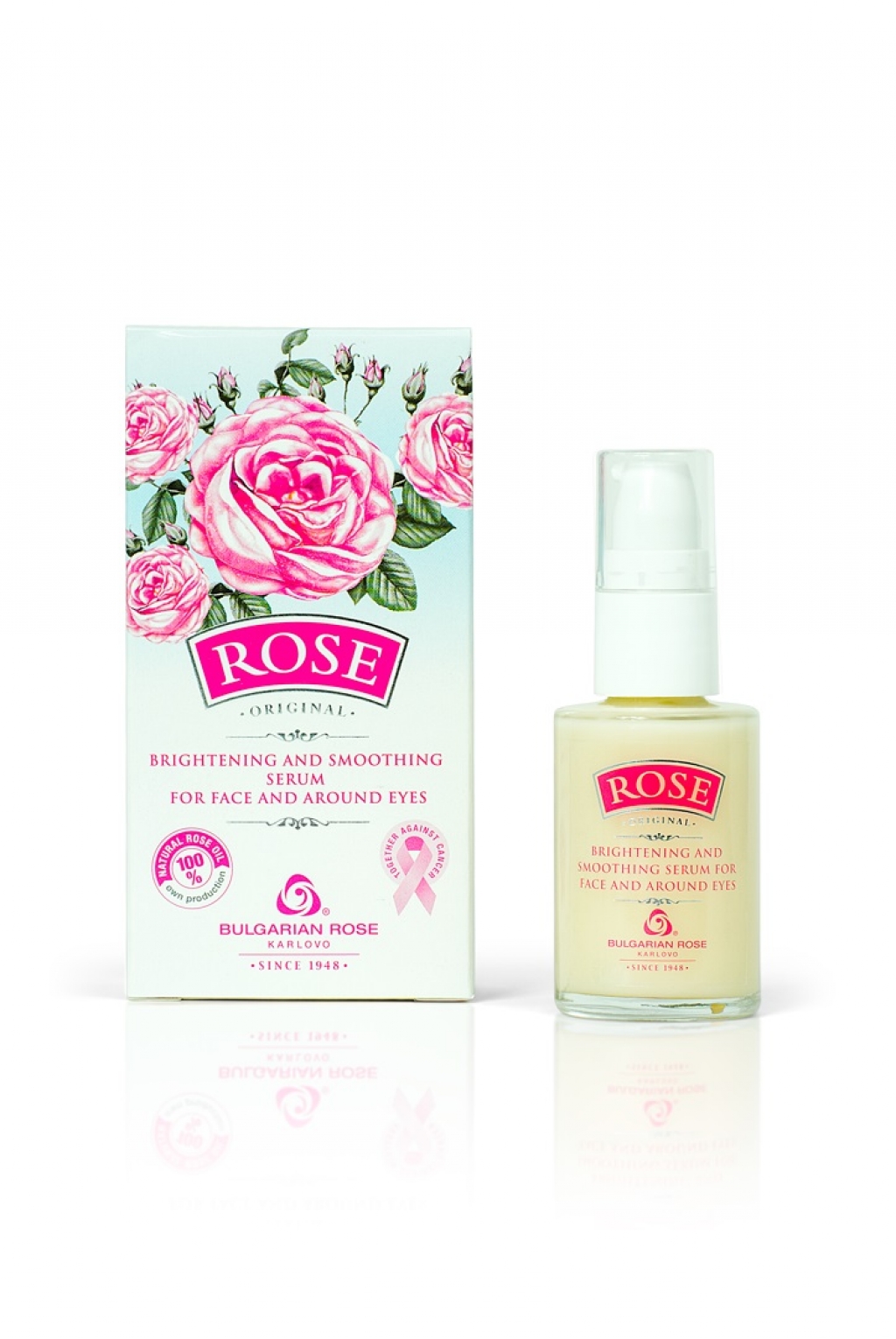 ROSE ORIGINAL – rozjasňujúce a vyhladzujúce sérum na tvár a okolie očí 30 ml - Bulgarian Rose Karlovo