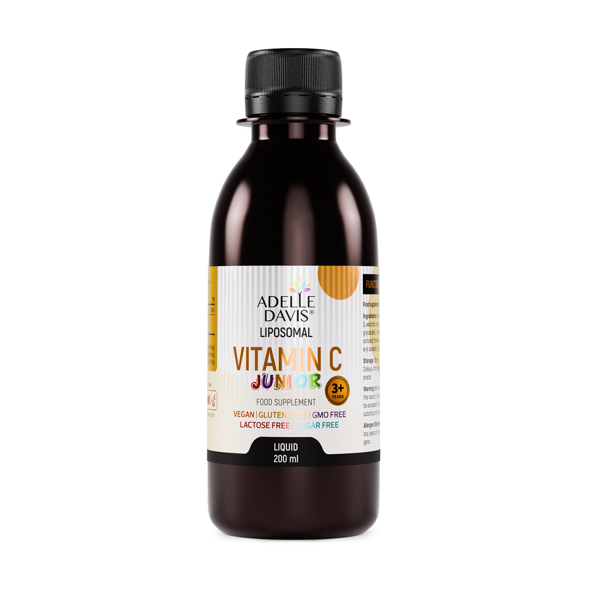 Lipozomálny vitamín C JUNIOR 200 ml - príchuť mango, 40 dávok - Adelle Davis