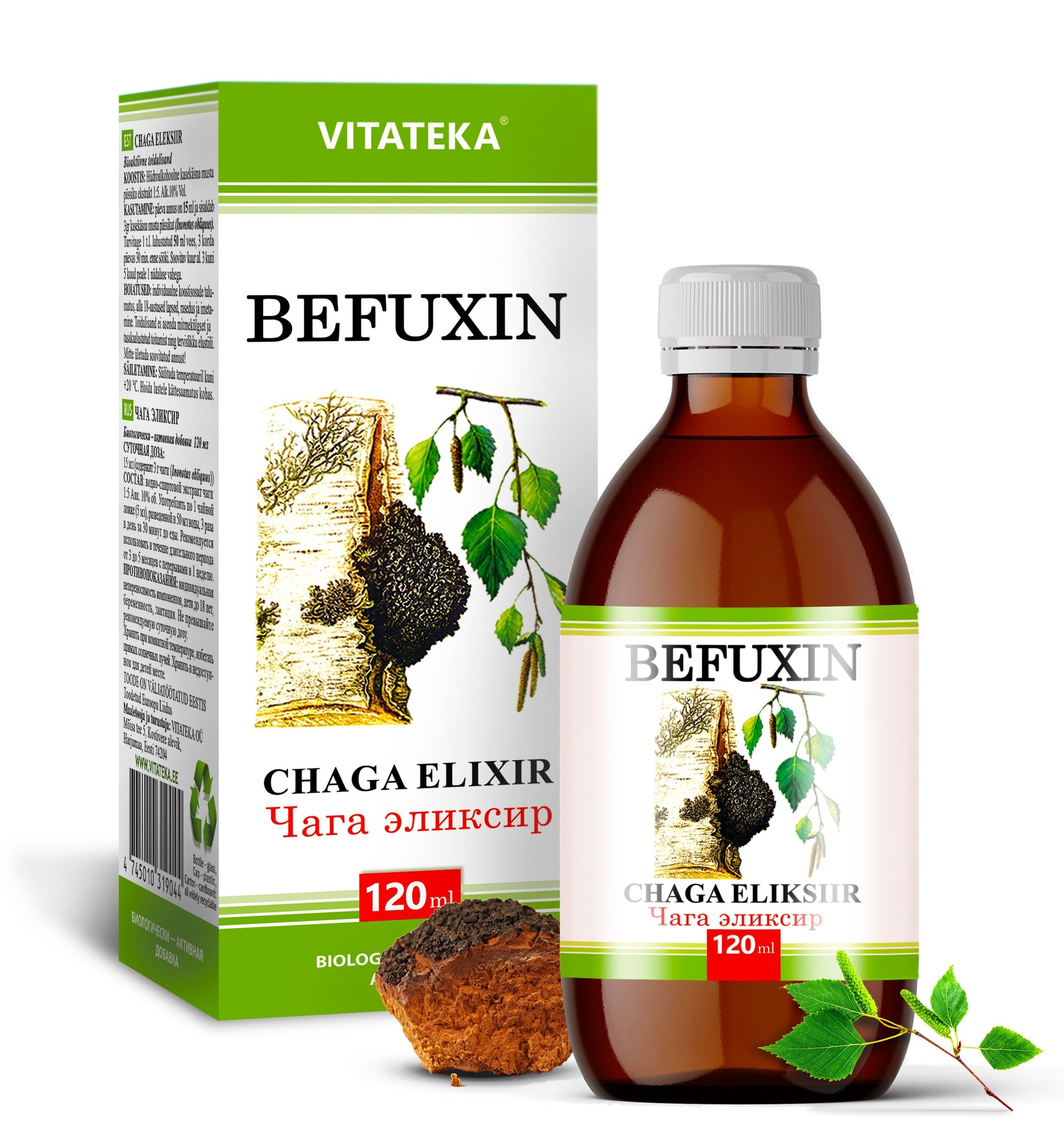 Befuxin – extrakt z čagy – 120 ml – Vitateka