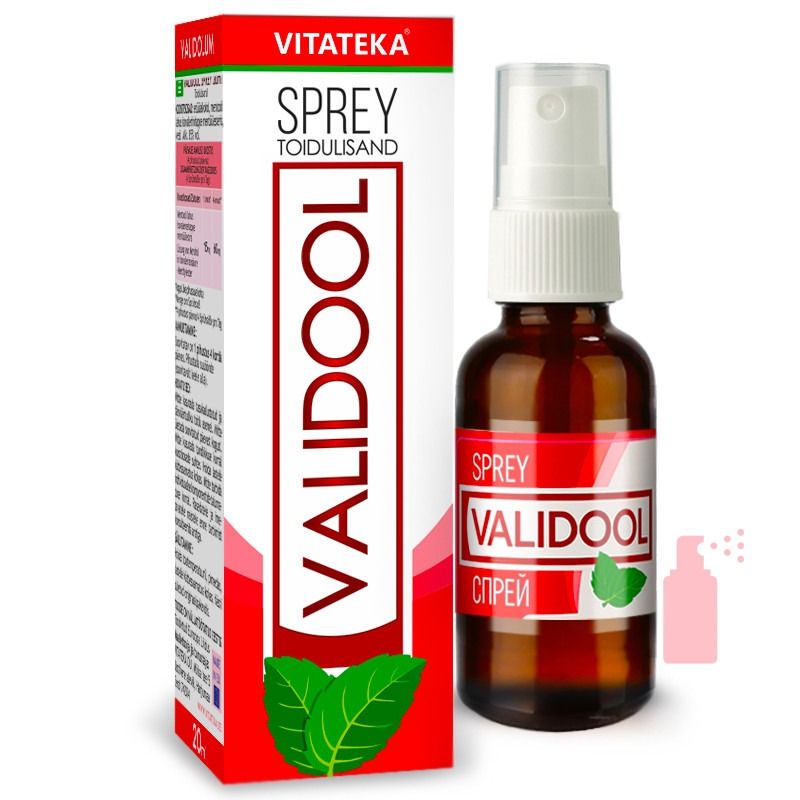 E-shop Validol sprej – výživový doplnok – 20 ml – Vitateka