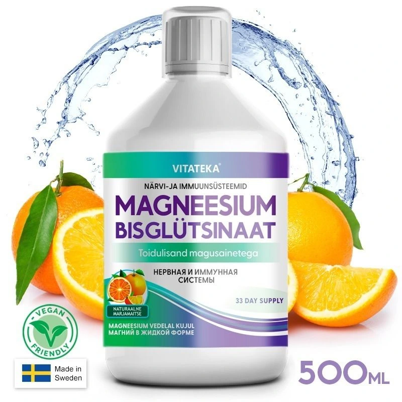 Magnézium bisglycinát – tekutá forma – 500 ml – Vitateka