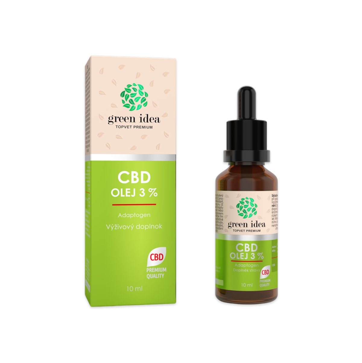 CBD olej 3 % 10 ml – Green idea