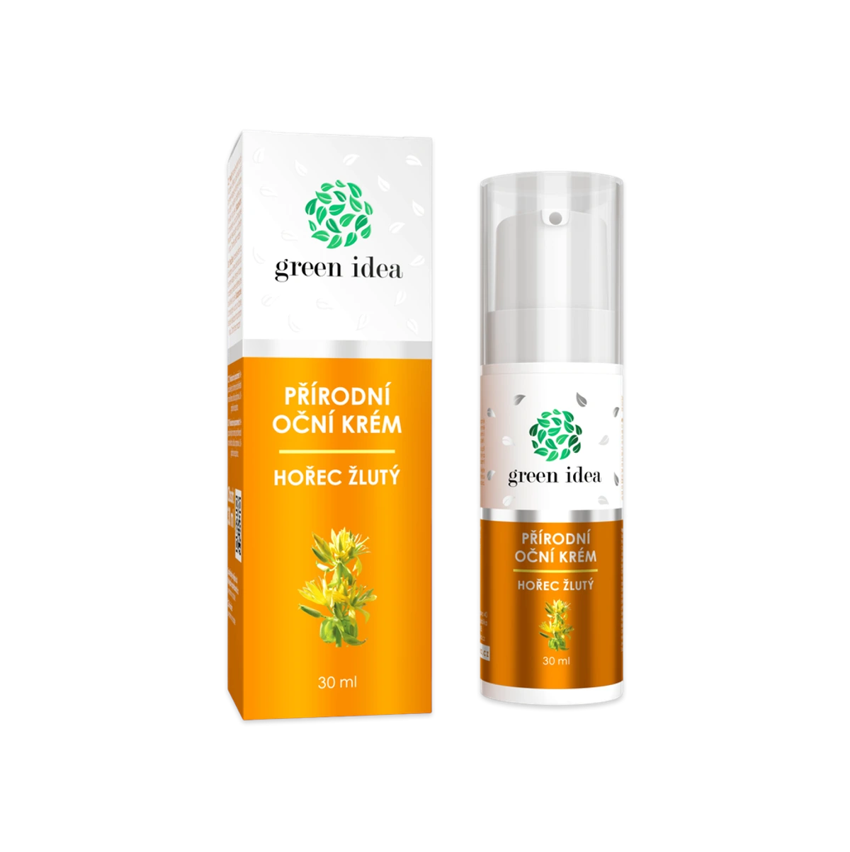 Prírodný očný krém horec žltý - 30 ml - Green idea
