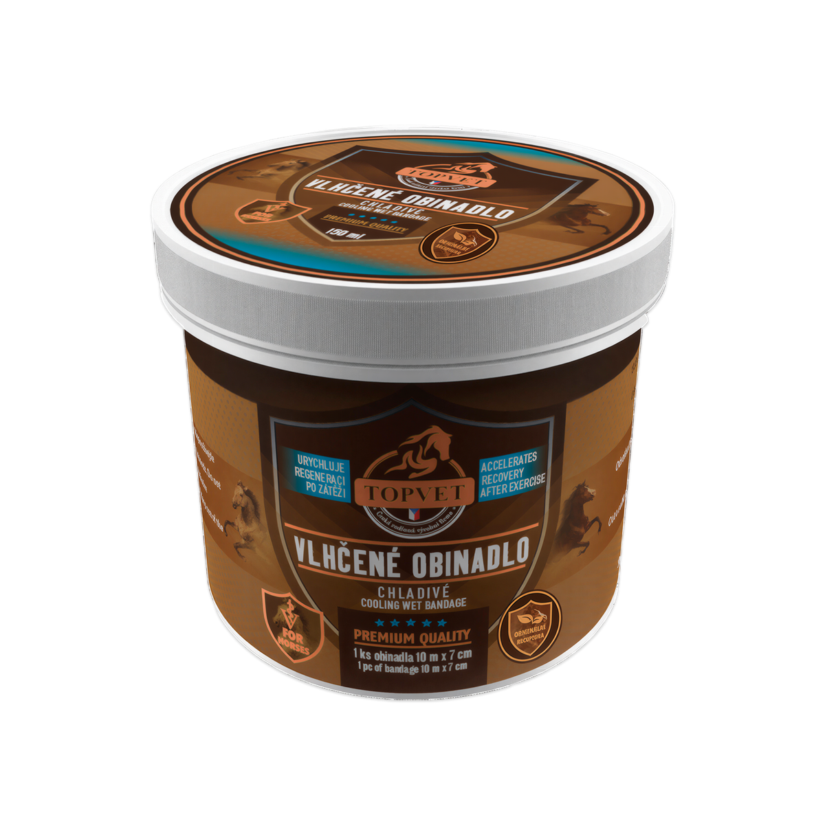 Vlhčený chladivý obväz – Green idea