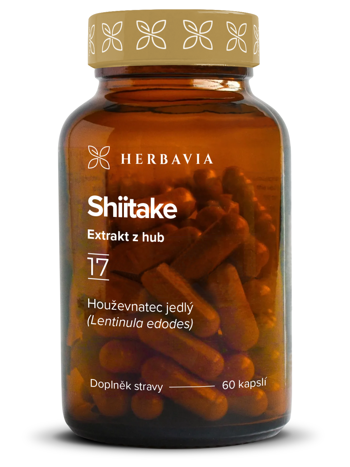 Shiitake extrakt z hub - 60 kapslí / Herbavia.cz