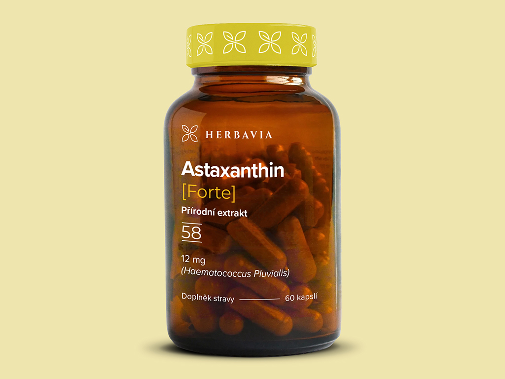 Astaxanthin FORTE přírodní produkt - 60 kapslí / Herbavia.cz
