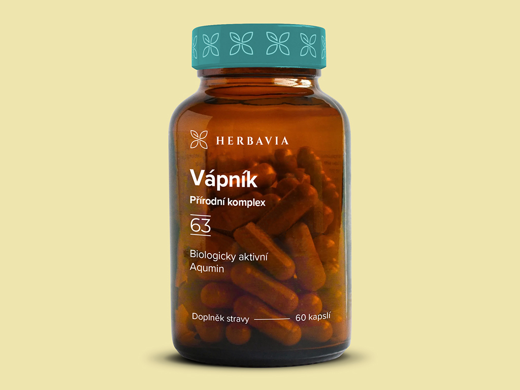 Levně Vápník přírodní produkt - 60 kapslí / Herbavia.cz
