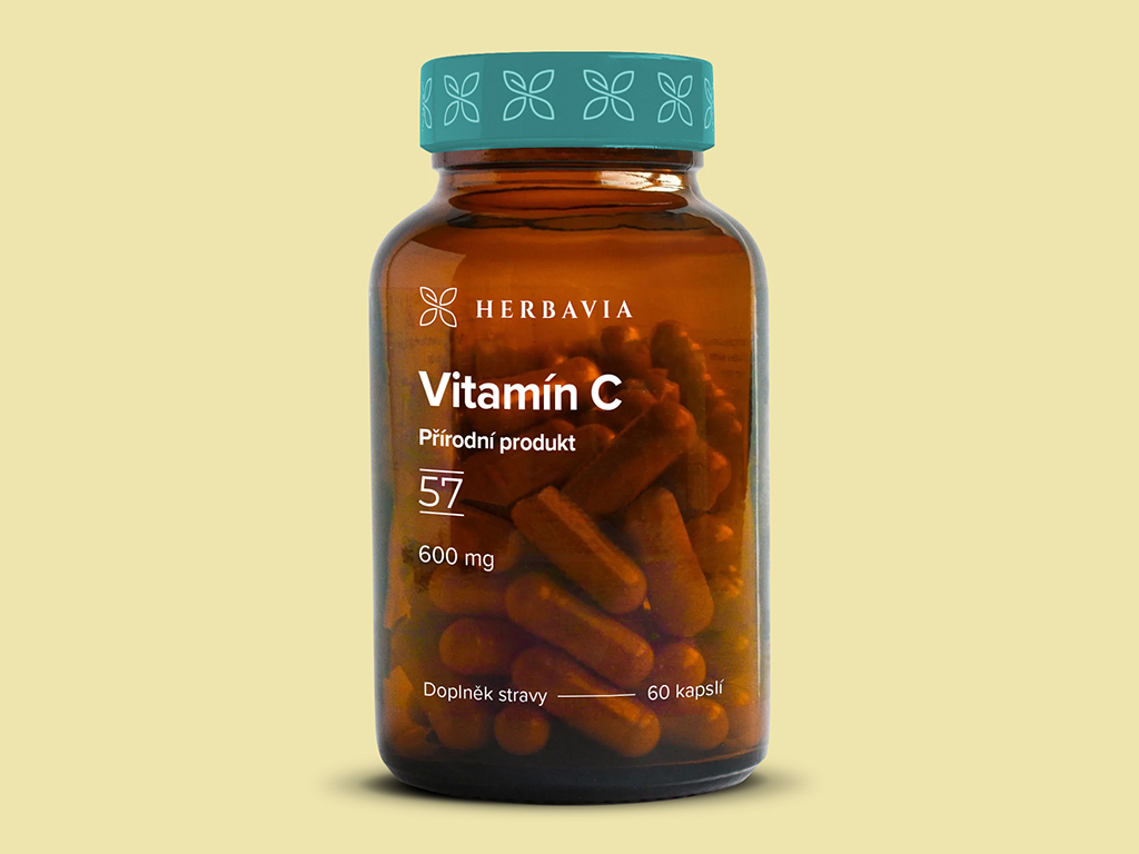 Levně Vitamín C přírodní produkt - 60 kapslí / Herbavia.cz