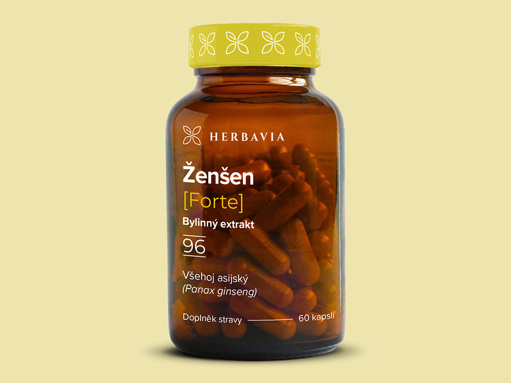 Levně Žen-šen -forte -bylinný extrakt - 60 kapslí / Herbavia.cz