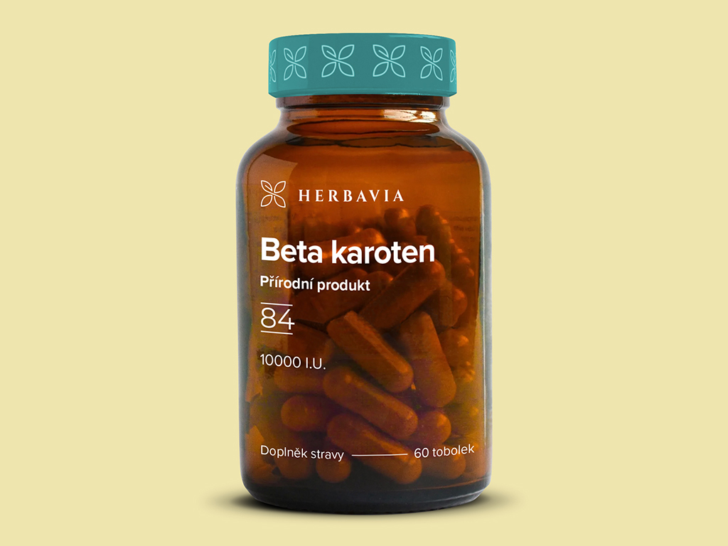 Levně Beta karoten - přírodní produkt- 60 tobolek / Herbavia.cz