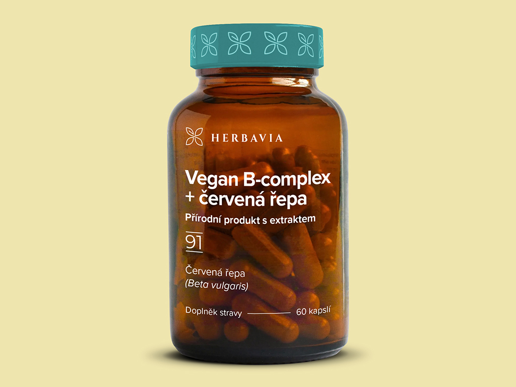 Levně Vegan B-komplex - 60 kapslí / Herbavia.cz