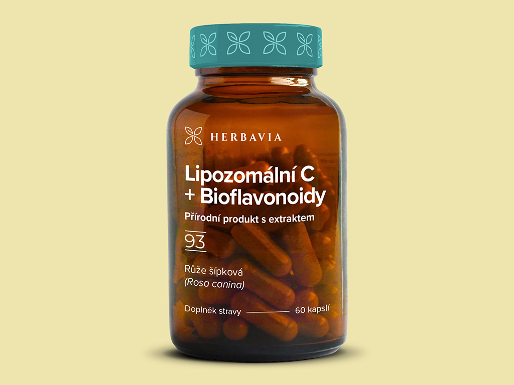 Levně Lipozomální C + bioflavonoidy- Přírodní produkt - 60 kapslí - Vegan / Herbavia.cz