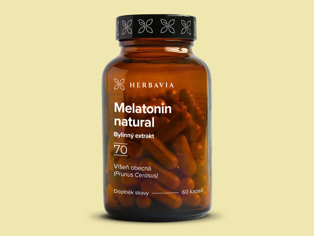 Levně Melatonin natural přírodní produkt - 60 kapslí / Herbavia.cz