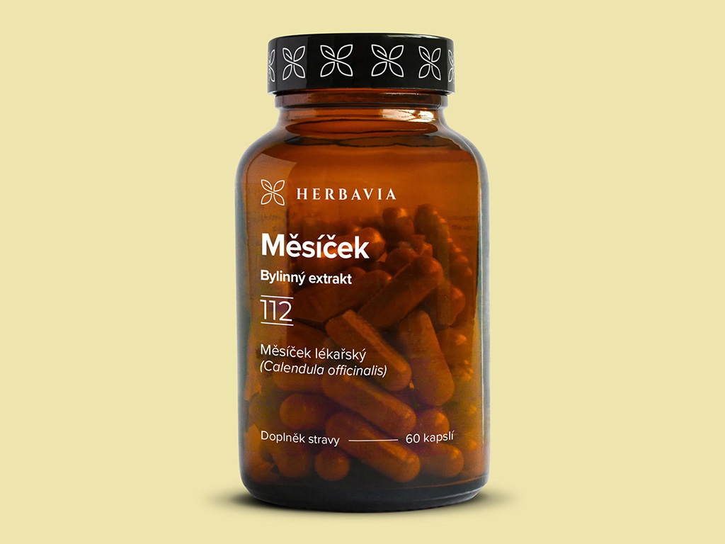 Levně Měsíček lékařský - bylinný extrakt - 60 kapslí / Herbavia.cz