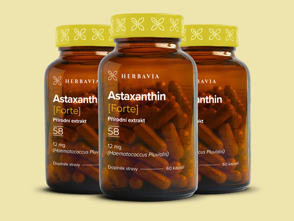 Astaxanthin FORTE přírodní produkt - 60 kapslí / Herbavia.cz