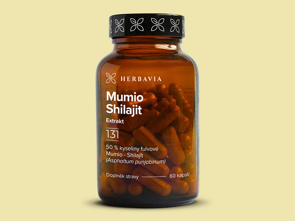 Levně Shilajit- Mumio přírodní minerální pryskyřice - 60 kapslí / Herbavia.cz