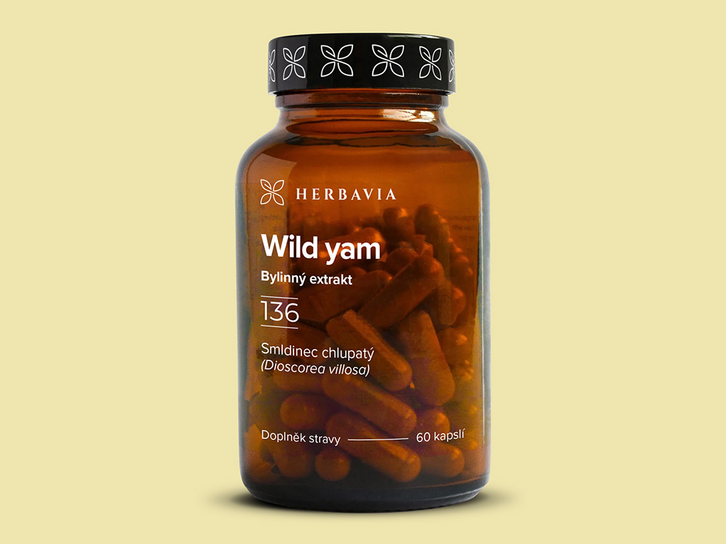 Levně Smldinec chlupatý -Wild yam -bylinný extrakt - 60 kapslí / Herbavia.cz
