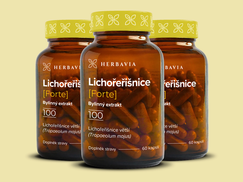 Levně Lichořeřišnice FORTE bylinný extrakt - 60 kapslí / Herbavia.cz