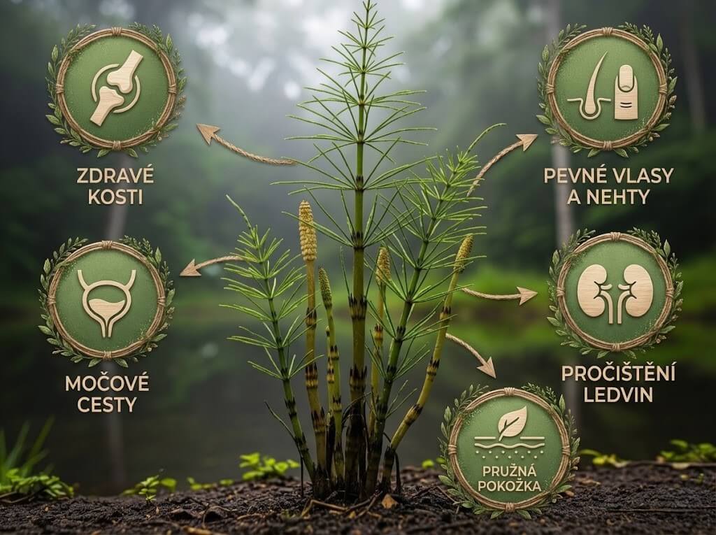 Cola de Caballo - Přeslička rolní z Peru - Infografika