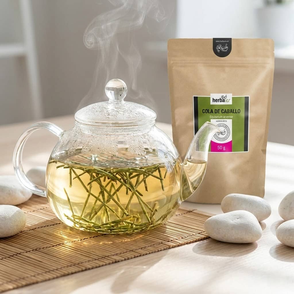 Příprava čaje Cola de Caballo