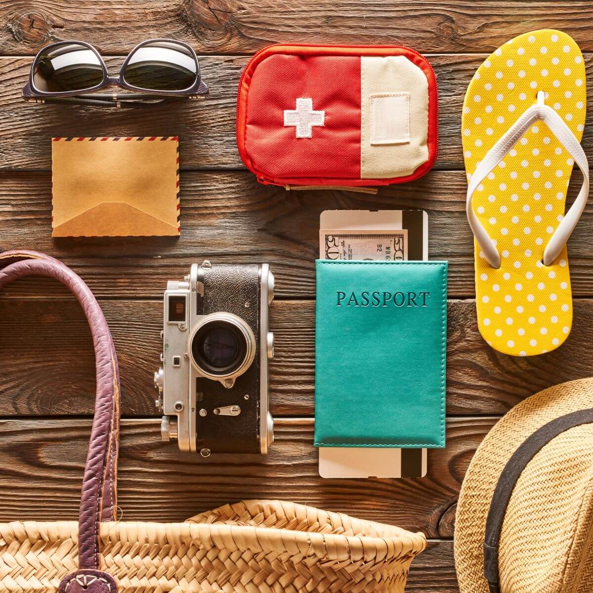 Pohotovostní lékárnička v plátěné tašce