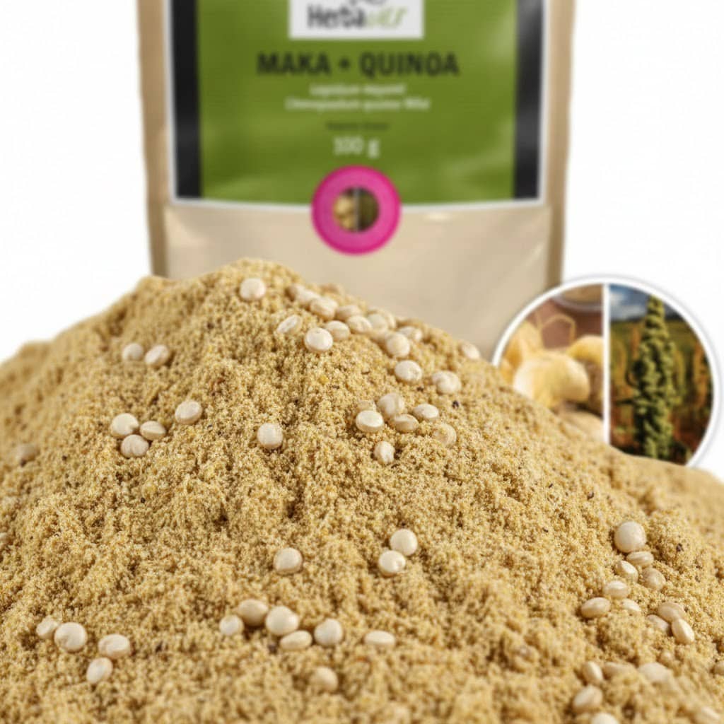 Herbavis Maka a Quinoa balení v misce