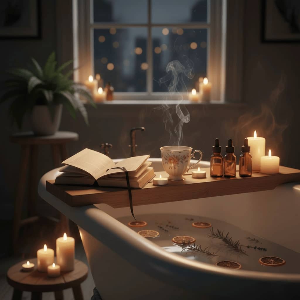 Zimní relaxace s čajem