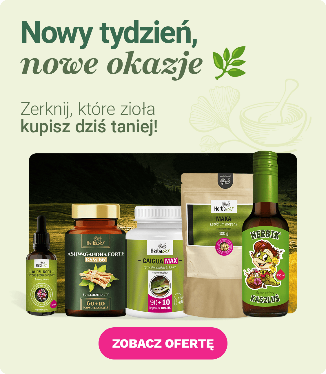 Naturalne produkty w promocja na Herbavis.pl
