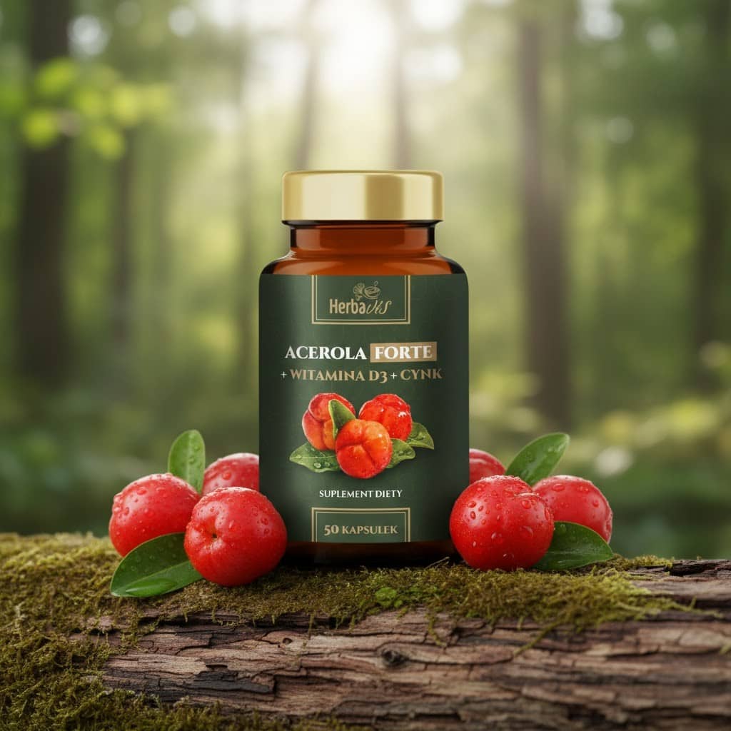 Acerola Forte Kapsułki z witaminą D3 cynkiem