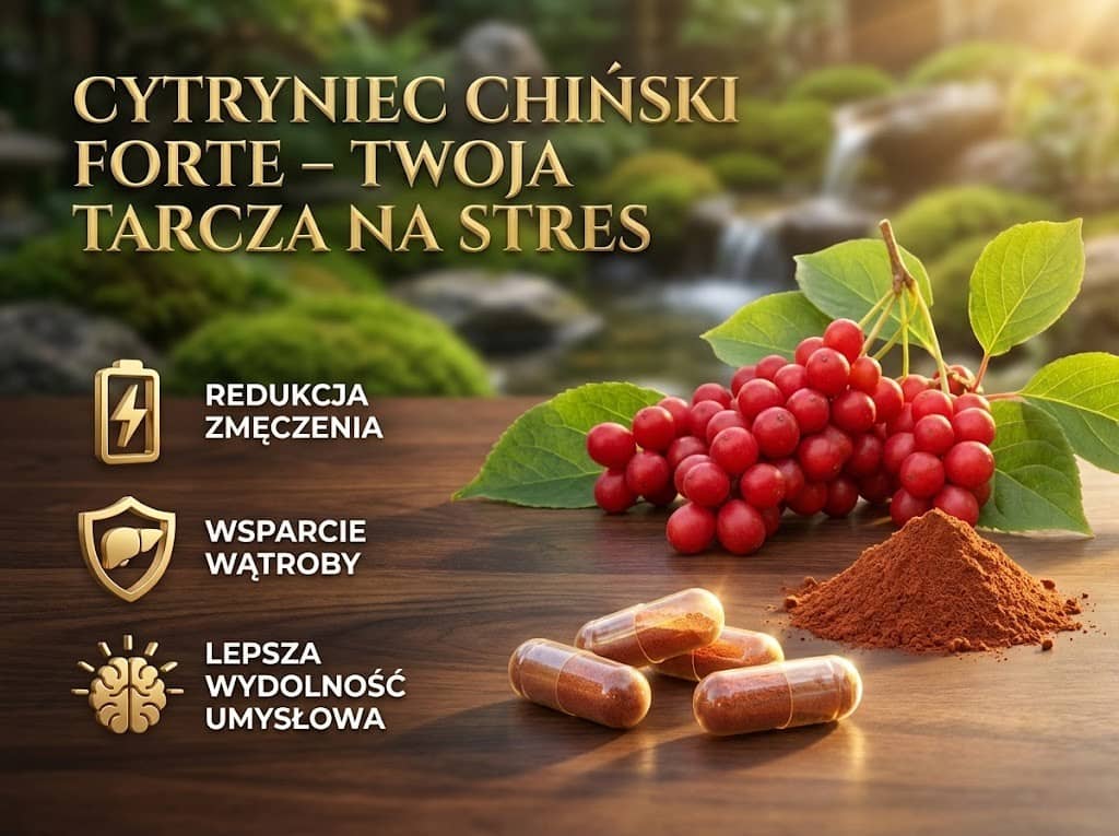 Cytryniec chiński FORTE - Schisandra chinensis - Właściwości lecznicze