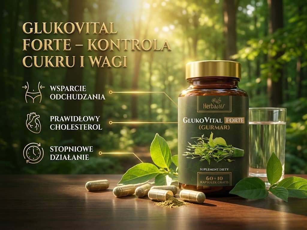 GlukoVital FORTE - Gurmar - Naturalny sposób na cukier i odchudzanie