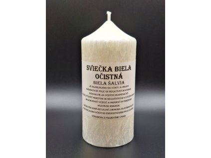 Sviečka očistná biela Biela šalvia 60x110mm