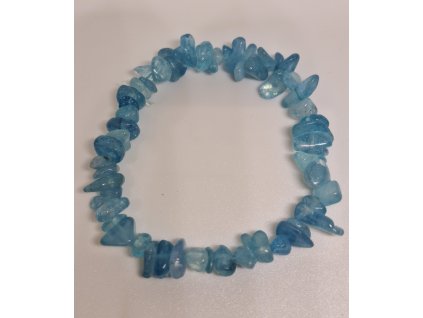 Akvamarín Náramok sekaný AA kvalita