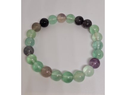 Fluorit dúhový Náramok gulička