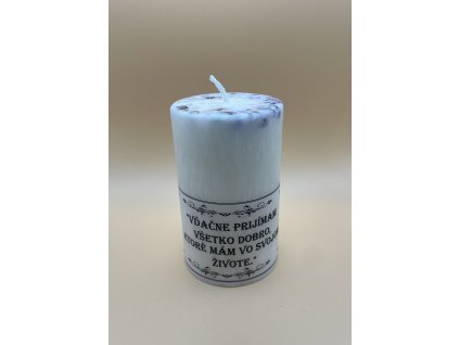 Sviečka Vďačne príjmam