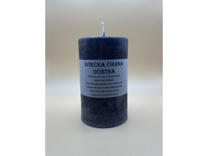 Sviečka Očistná Čierna