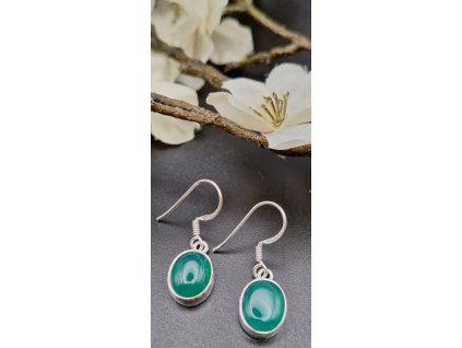 Náušnice Chryzopras