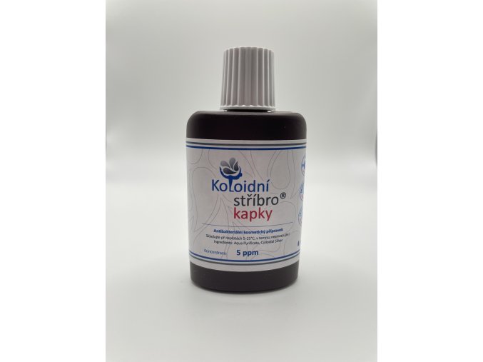 Koloidné striebro kvapky 50ml koncentrácia 5ppm