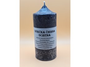 Sviečka Očistná čierná 60x110mm.