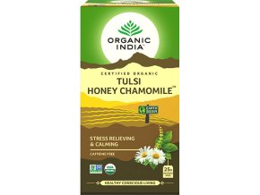 Tulsi s harmančekom a medom Organic India
