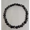 Obsidián vločkový náramok gulička 6mm