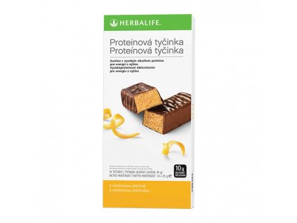 Proteínové tyčinky čokoládovo Citronové 14 tyčiniek v krabici