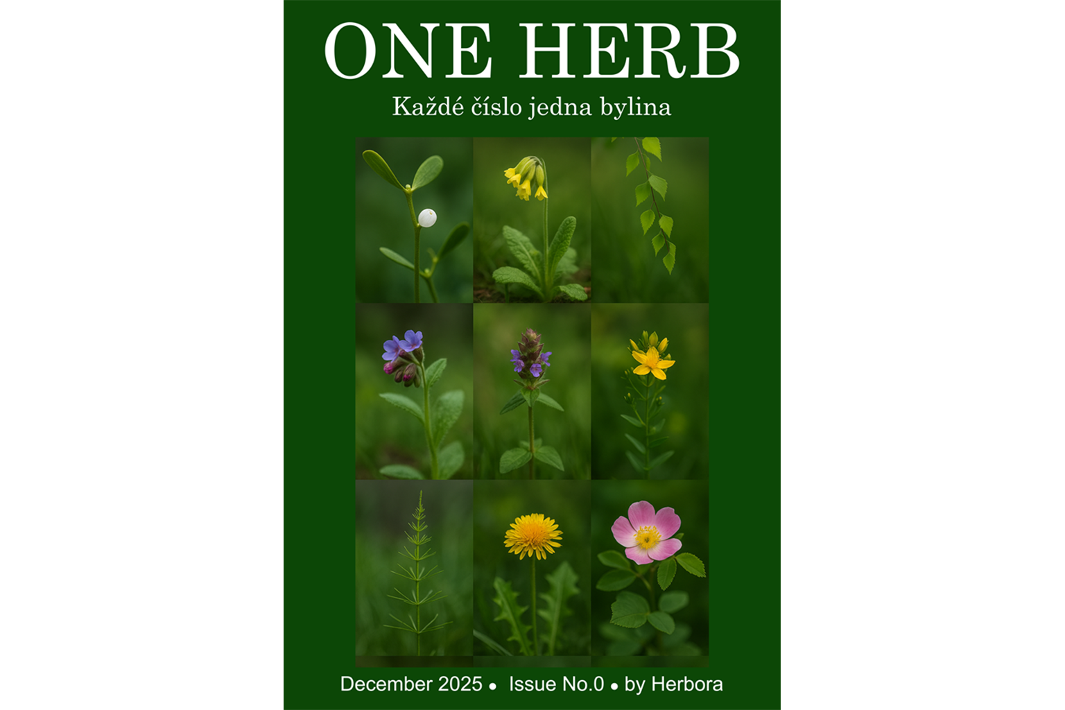 Titulná strana časopisu One Herb