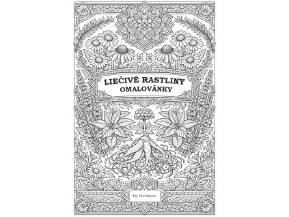 Omaľovánky pre dospelých 70 liečivých bylin