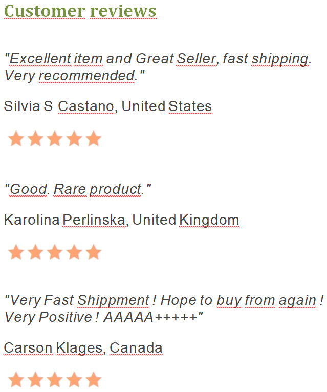 Customer reviews (rating of customers)