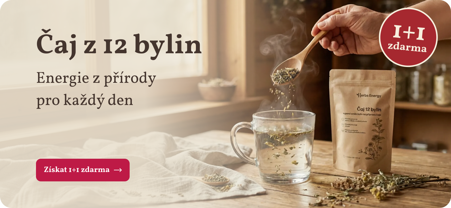 čaj 12 bylin 1+1 zdarma
