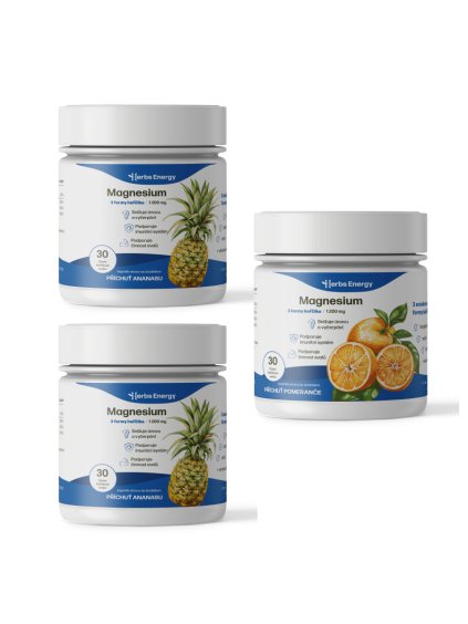 Magnesium DRINK 3 formy hořčíku (ananasový+ pomeranč)