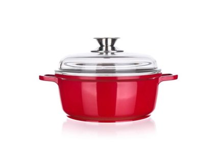 Hrnec MADEIRA Red 4,2 l, 24 x 11,6 cm s poklicí