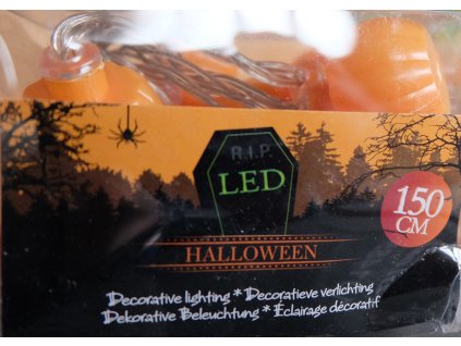 LED dekorační řetěz girlanda průměr 4cm délka 1,5m